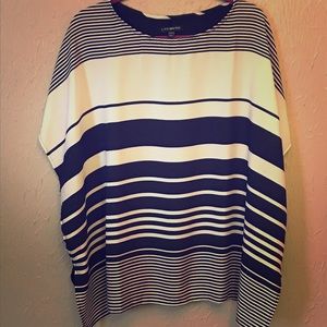NWOT Lane Bryant striped shirt Size 14/16